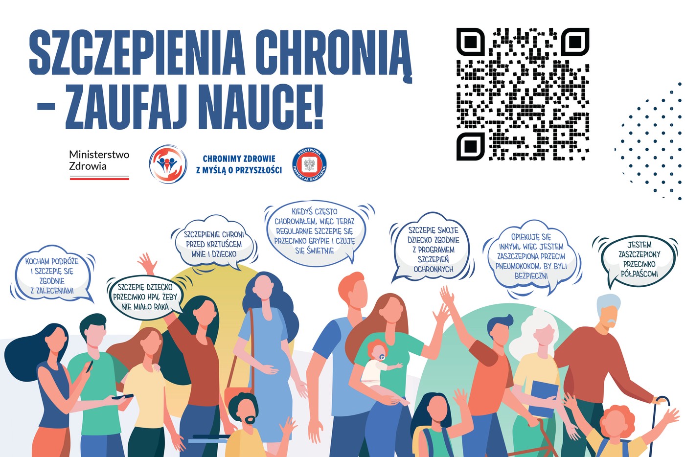 Kampania promująca szczepienia.
