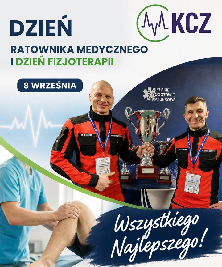 Fizjoterapeuci z pucharem.