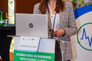 Prezentacja na konferencji medycznej.