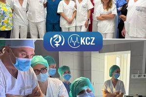 Zespół medyczny w szpitalu.